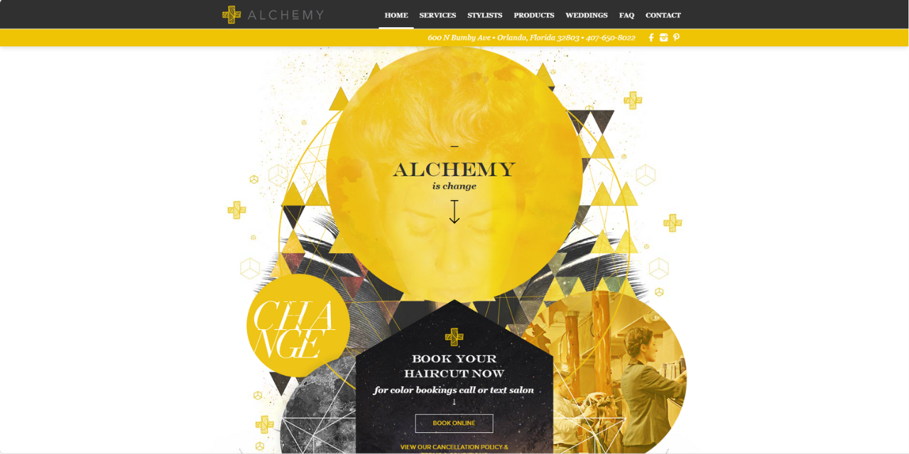 Website examples by UENI