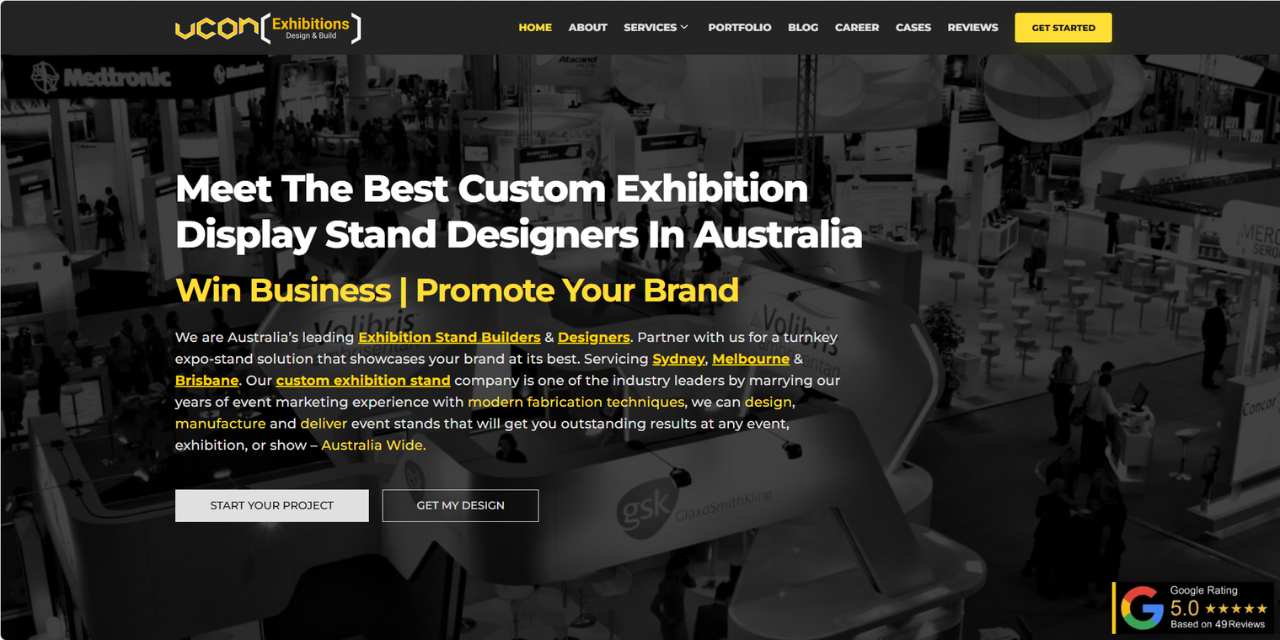 Website examples by UENI