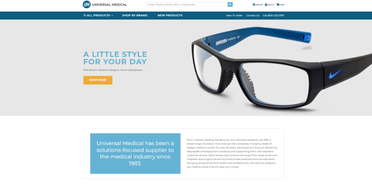 Website examples by UENI